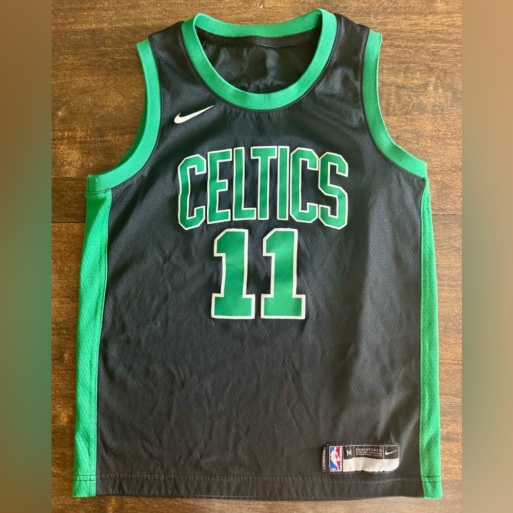 NBA Boys Celtics Black and Green Jersey